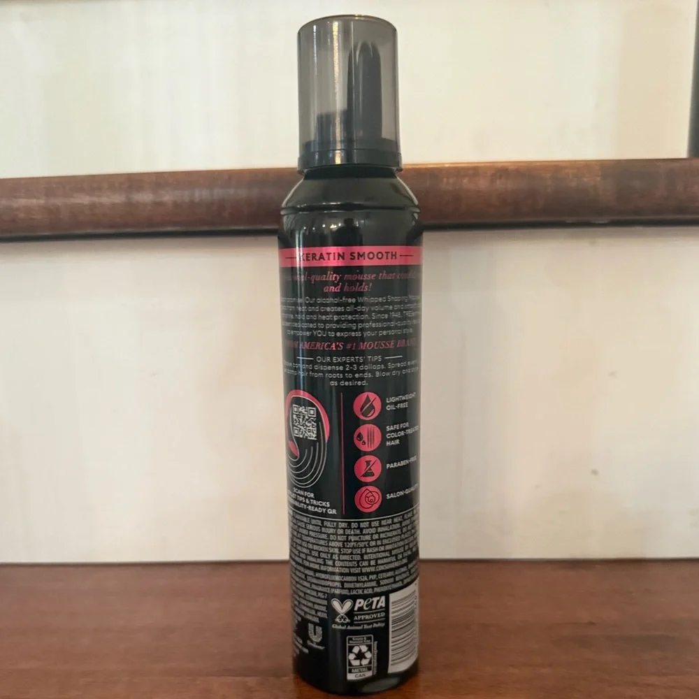 NWT TRESemme Keratin Smooth Blowout Weightless Whipped Shaping Mousse